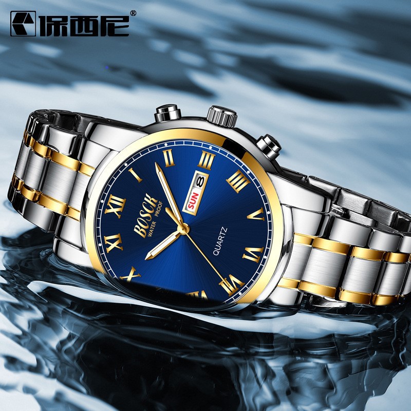 ĐỒNG HỒ NAM THỜI TRANG BOSCK 8833 DÂY ĐÚC THỜI TRANG | BigBuy360 - bigbuy360.vn