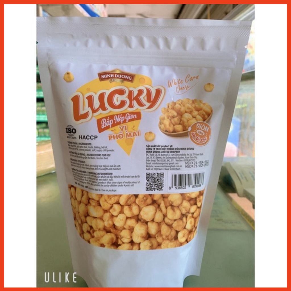 Bắp Nếp Giòn Vị Phô Mai Lucky Minh Dương 250g Hot Hot ( NT )