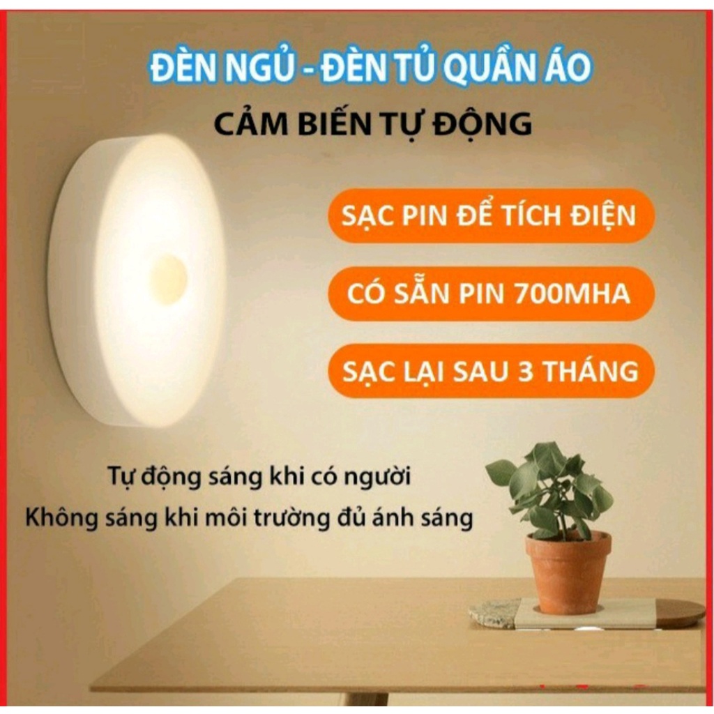 Đèn LED Cảm Ứng Sử Dụng Pin Tự Động Phát Sáng Khi Có Người Di Chuyển