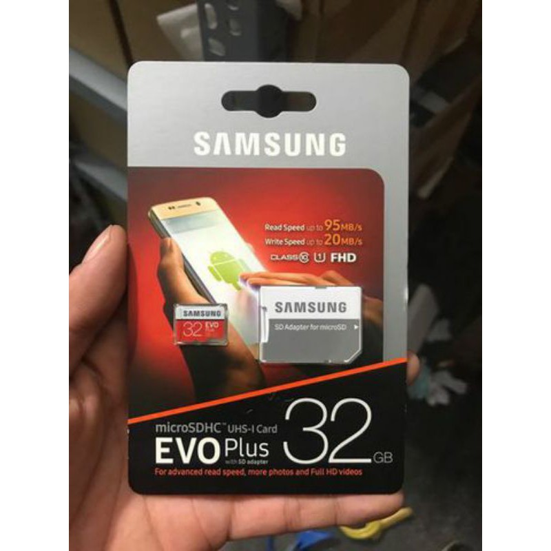 Thẻ nhớ Micro SD Samsung Evo Plus U1 32GB Class 10
