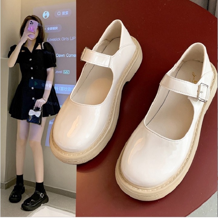 Giày Nữ LOLITA Da Bóng Cao Cấp Năng Động Trẻ Trung Đế Bằng- GN402