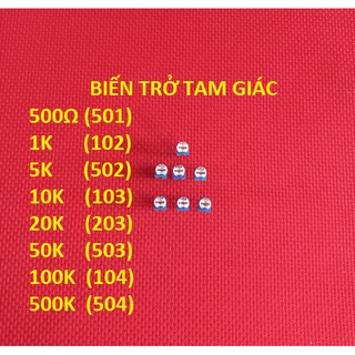 Biến trở tam giác biến trở cúc áo các loại