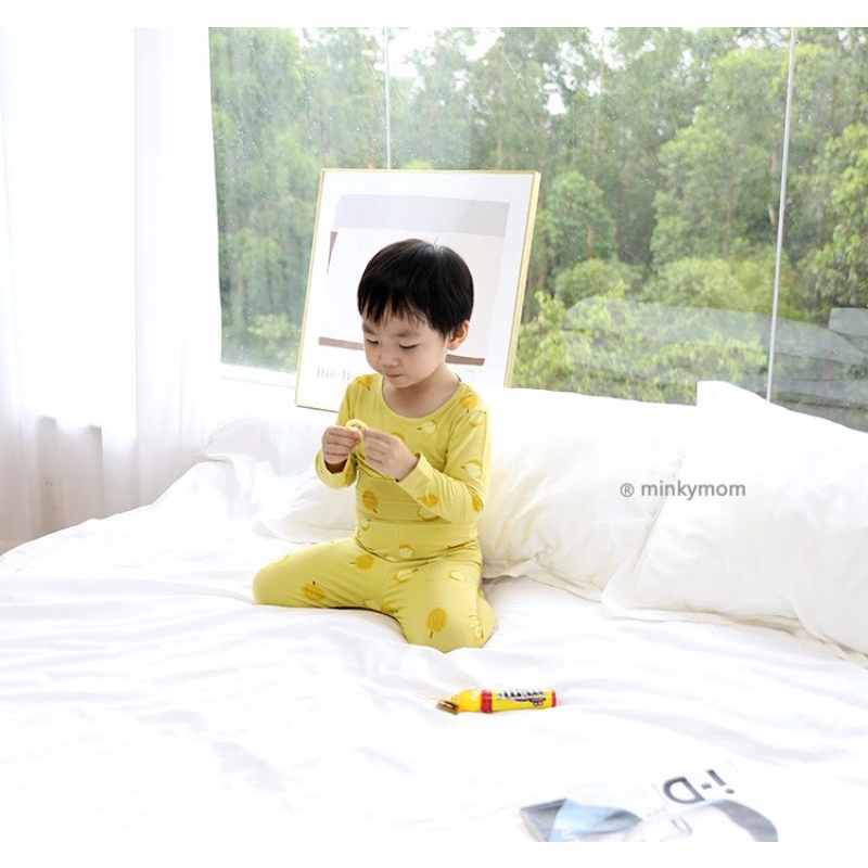 BỘ DÀI TAY THUN THUN TĂM CÚC MINKYMOM QUẢNG CHÂU