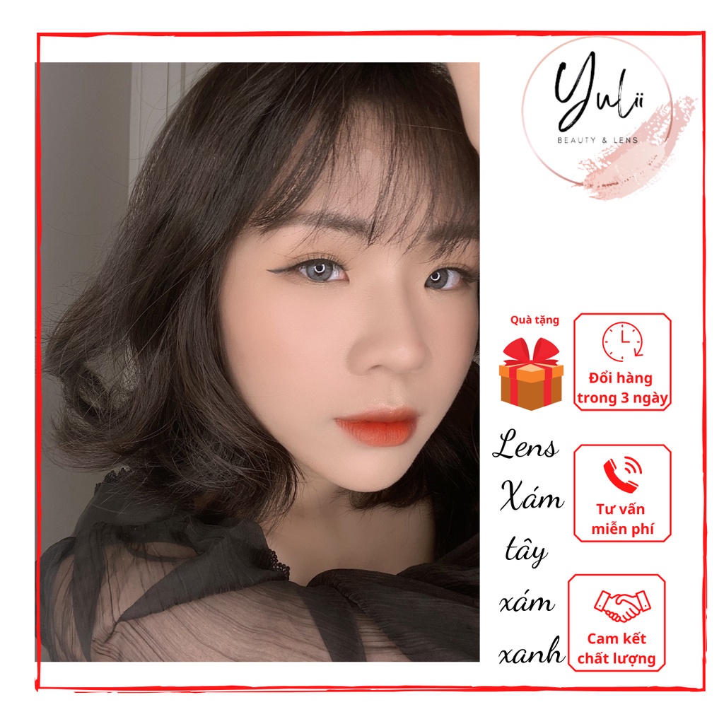 Top 7 mẫu lens kính áp tròng XÁM TỰ NHIÊN- XÁM TÂY-XÁM XANH yêu thích nhất (, Áp tròng-giãn vừa)