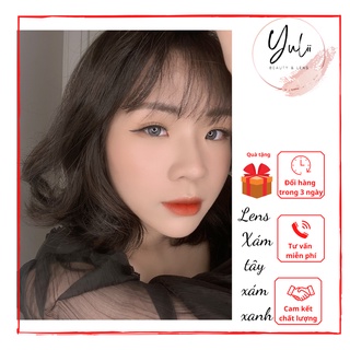 [Lens 6 tháng]Top 7 mẫu lens kính áp tròng XÁM TỰ NHIÊN- XÁM TÂY-XÁM XANH  yêu thích nhất (, Áp tròng-giãn vừa)