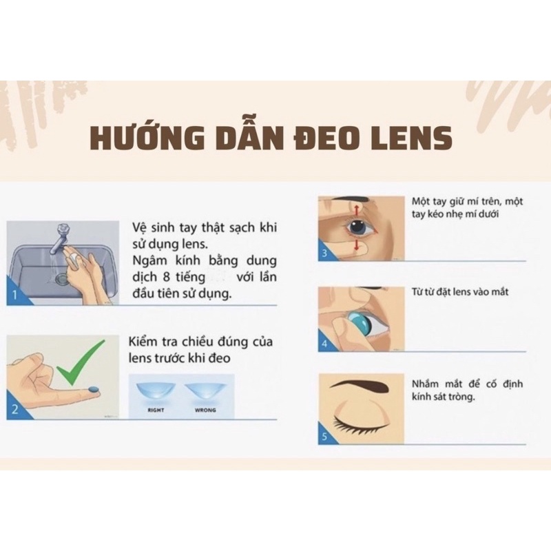 Lens độ cận trong suốt Cosmo Hàn 0,75 độ đến 10 độ