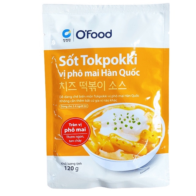 SỐT TOKBOKKI VỊ PHÔ MAI O'FOOD 120G