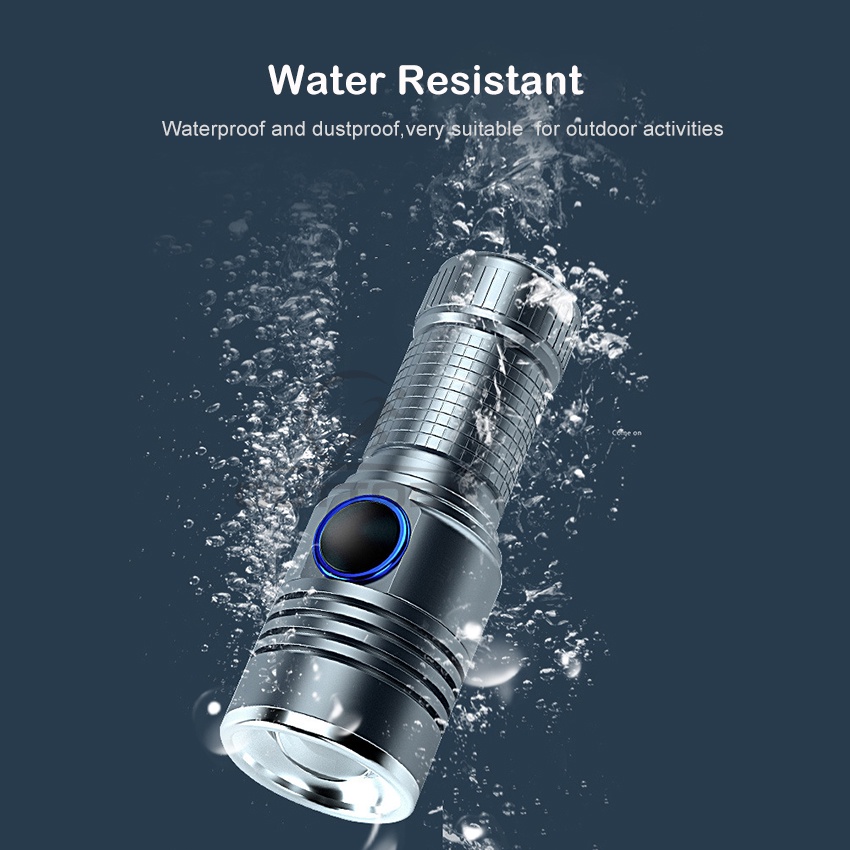 Đèn Pin LED Mini Bỏ Túi Chống Thấm Nước 1000m Siêu Sáng Tiện Dụng Mang Theo Du Lịch / Leo Núi