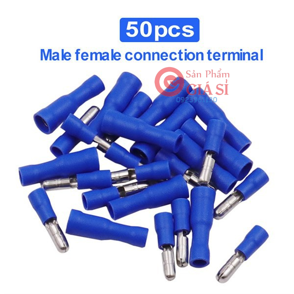 Đầu Cos Cốt nối dây điện - 50 cặp - Đầu ghim dây điện - đầu nối dây một màu ❤️freeship❤️