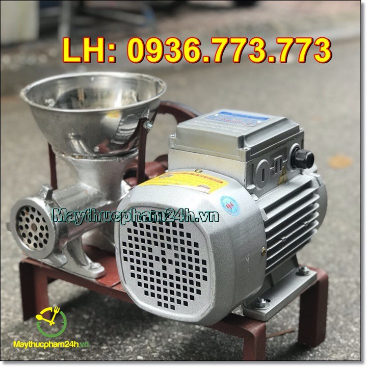 Máy đùn thịt, đùn cua, đùn cá, đùn xương cối 12cm, đường kính nồi 22cm, motor 1,1kw siêu khỏe