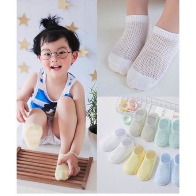 Set 2 đôi và 5 đôi tất lưới cotton cho bé