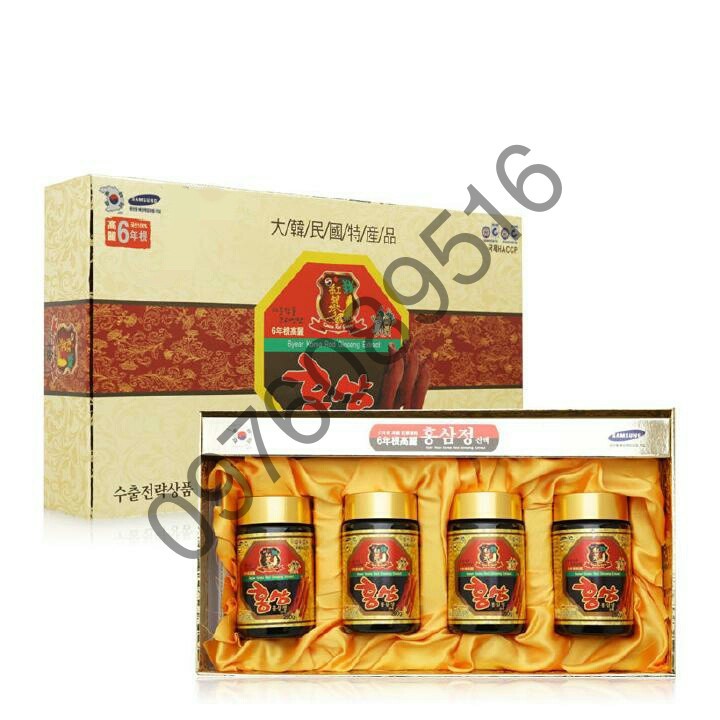 Cao Hồng Sâm Kanghwa Cao Cấp Hàn Quốc, Hộp 4 lọ