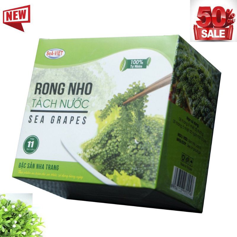 RONG NHO TÁCH NƯỚC 100 GR NỞ THÀNH 300GR  TẶNG KÈM SỐT MÈ RANG .