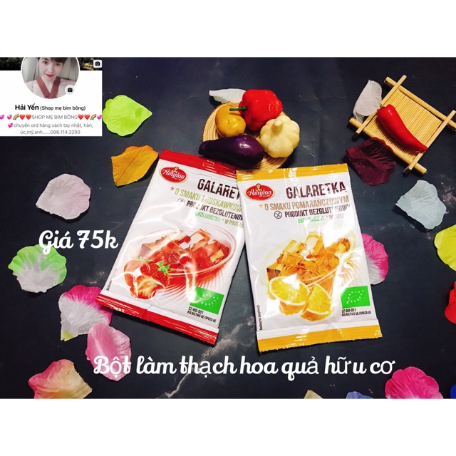 Bột làm thạch hữu cơ cho bé