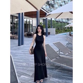 [HOT] đầm ba lỗ maxi dài THUN GÂN