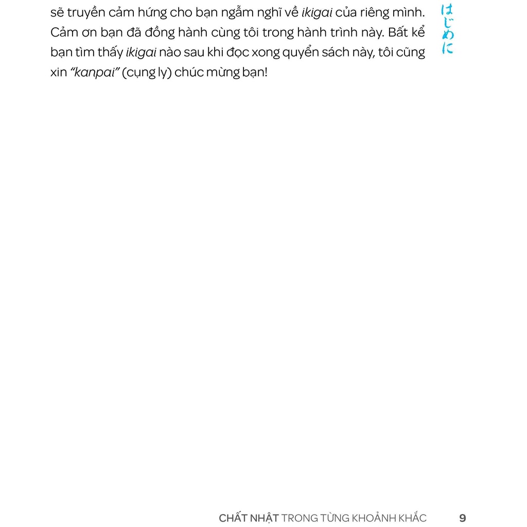 Sách Tư duy Sống đẹp IKIGAI Chất Nhật trong từng khoảnh khắc