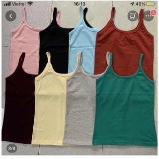 Áo thun 2 dây nữ Áo thun nữ hai dây thun cotton có size lớn 35-70kg
