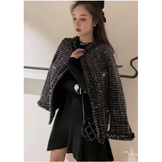 VÁY LEN DÁNG XOÈ CỔ TRÒN