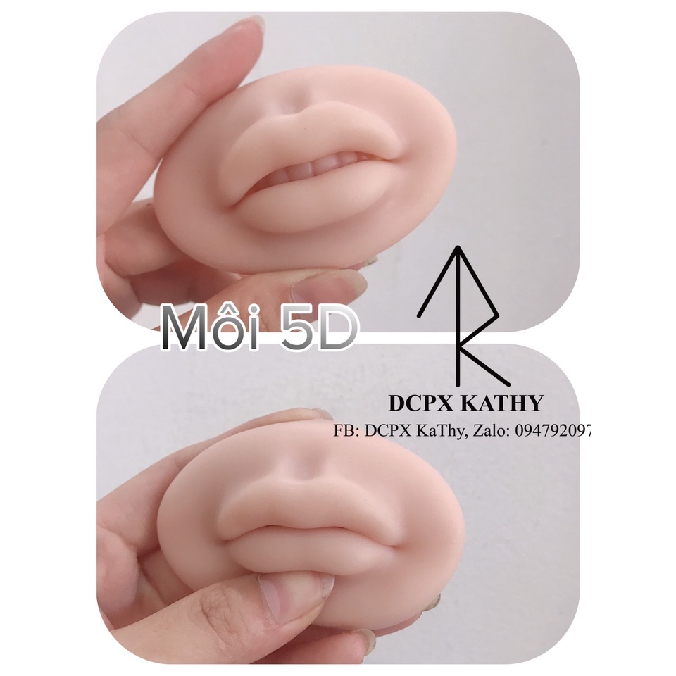 Môi 5D Silicon tập phun xăm