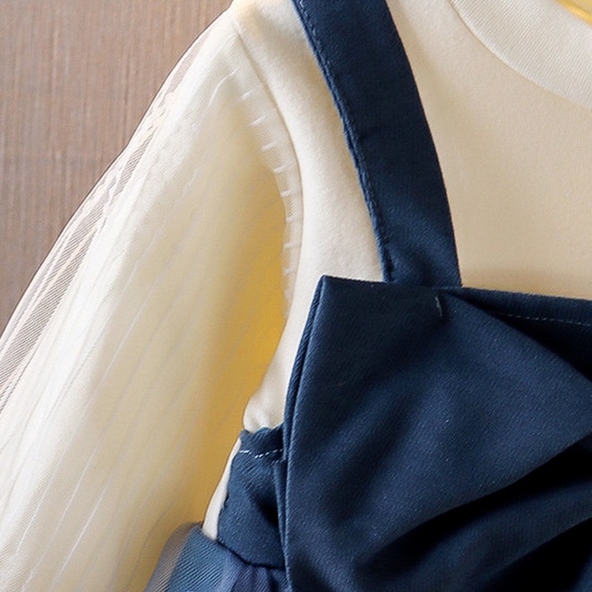 Đầm Lưới Tay Dài Phong Cách Công Chúa Cho Bé Gái 0-4 Tuổi