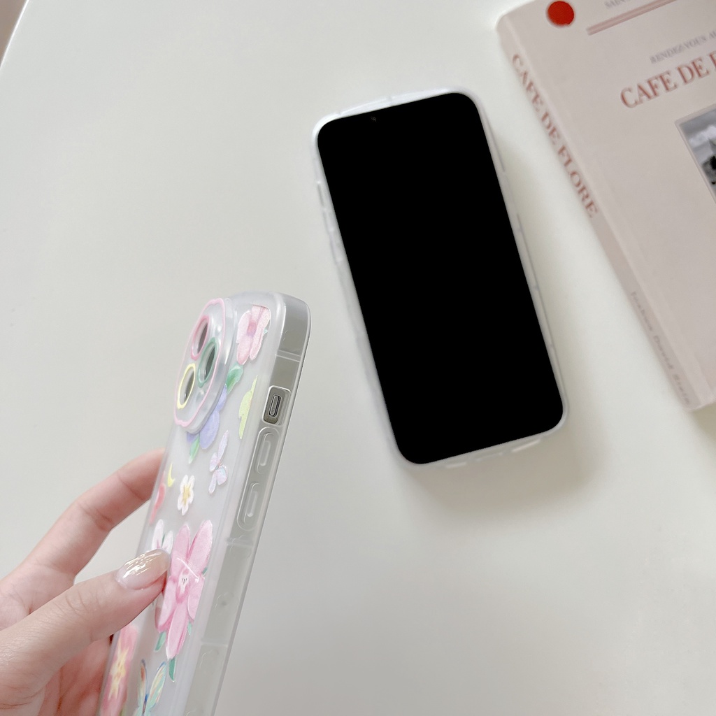 Ốp Điện Thoại Tpu Silicone Mềm Trong Suốt Chống Sốc In Hình Tranh Sơn Dầu Cho iPhone 11 12 13 pro max xr xs xsmax 7 8plus
