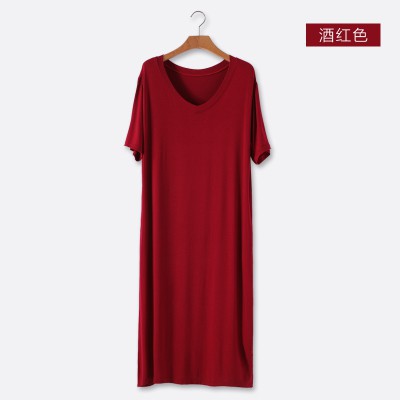 Váy thun cộc tay xẻ vạt sexy chất thun mát (Order) | BigBuy360 - bigbuy360.vn