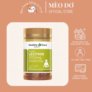Viên uống mầm đậu nành healthy care super lecithin 1200mg đẹp da