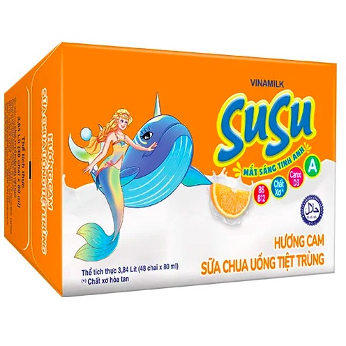 SỮA CHUA UỐNG VINAMILK SUSU 80ML CÁC VỊ - NGUYÊN THẺ QUÀ TẶNG