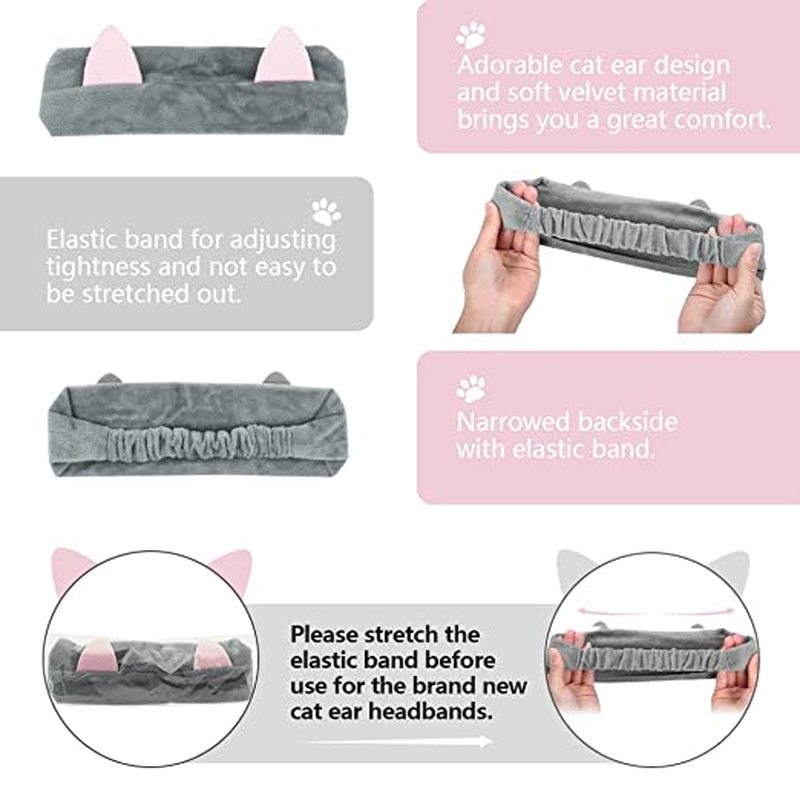 Băng đô tai mèo xinh xắn mềm mại dành cho bạn nữ