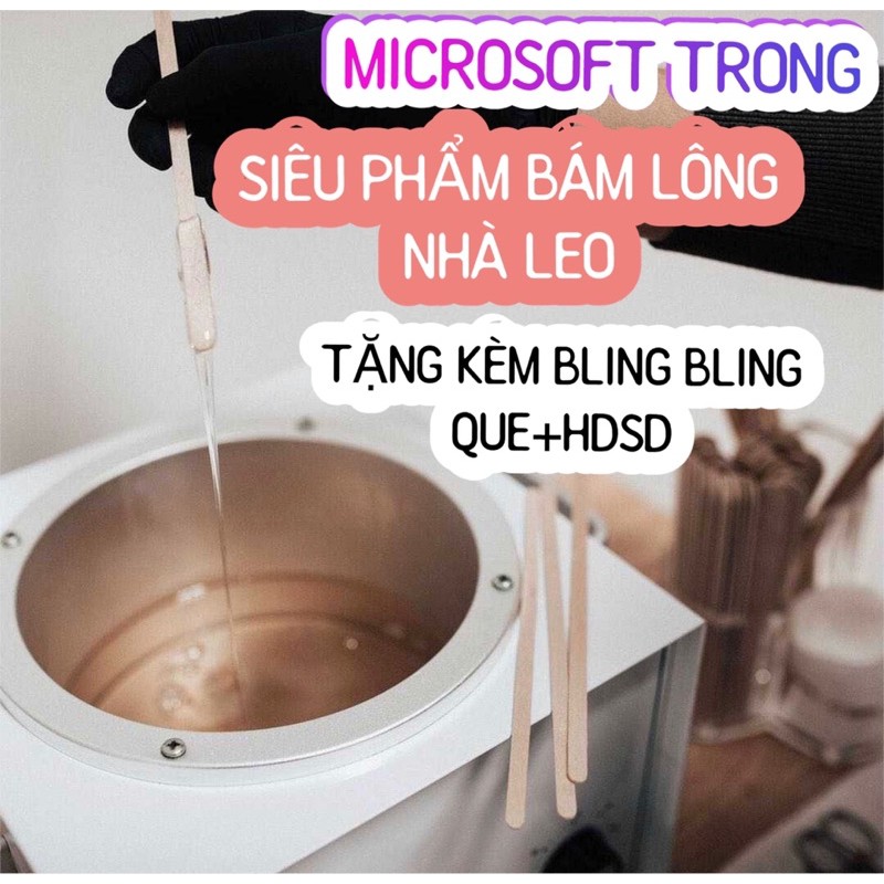 300g SÁP TẨY LÔNG TRIỆT LÔNG MICROSOFT TRONG SUỐT SIÊU BÁM LÔNG