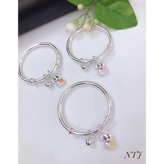 Vòng bạc cho bé - vòng cún bạc s99