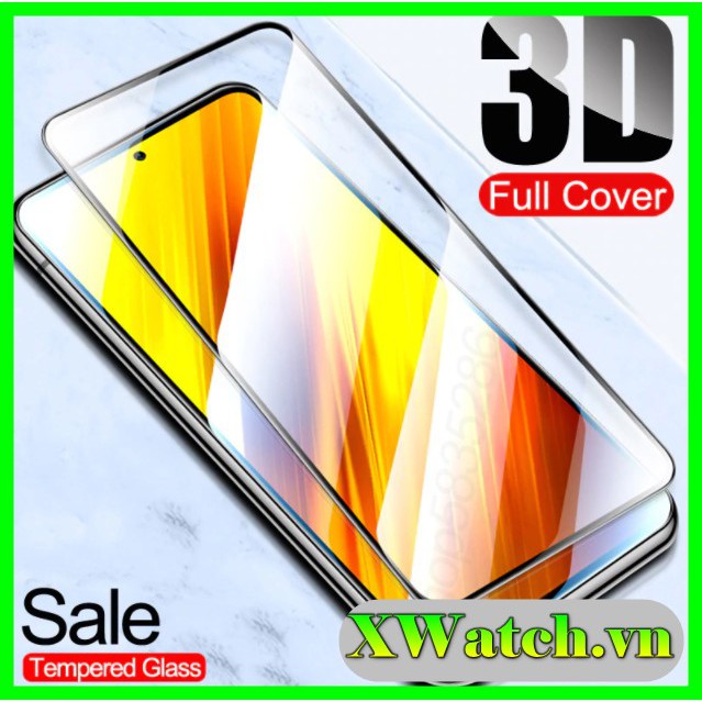 Cường Lực Full Màn Full Keo Xiaomi Mi 11 lite K50 pro K40 gaming  Poco X3 pro Note 10 Note 10 pro Note 11 pro plus