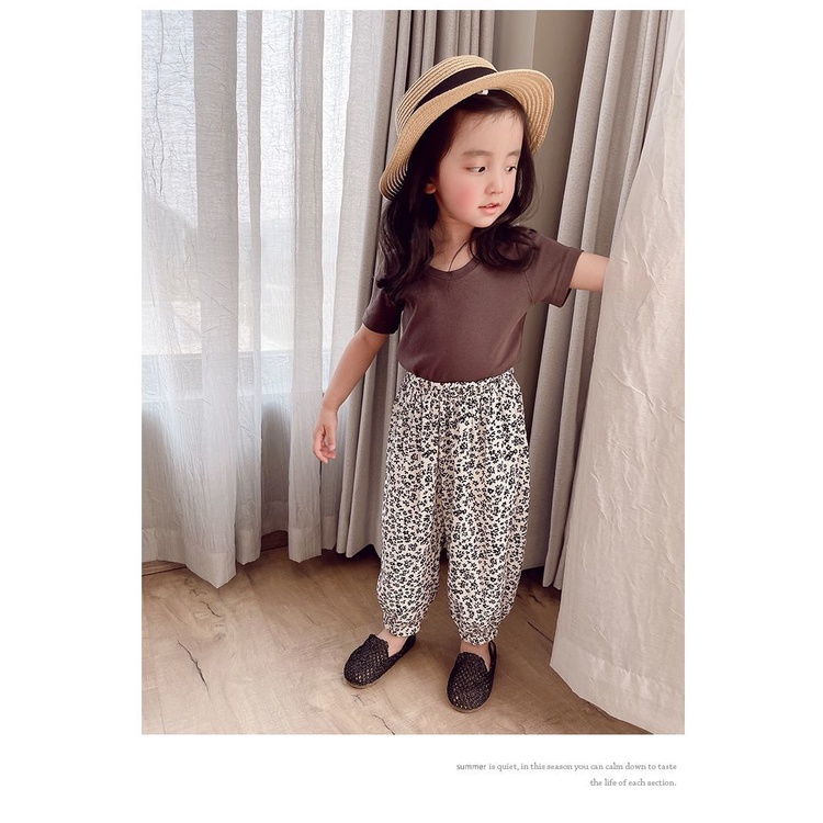 [Babycat] Hàng Có Sẵn Quần Ống Rộng Chống Muỗi Phong Cách Nhật Bản Hàn Quốc Mùa Hè Cho Bé Gái