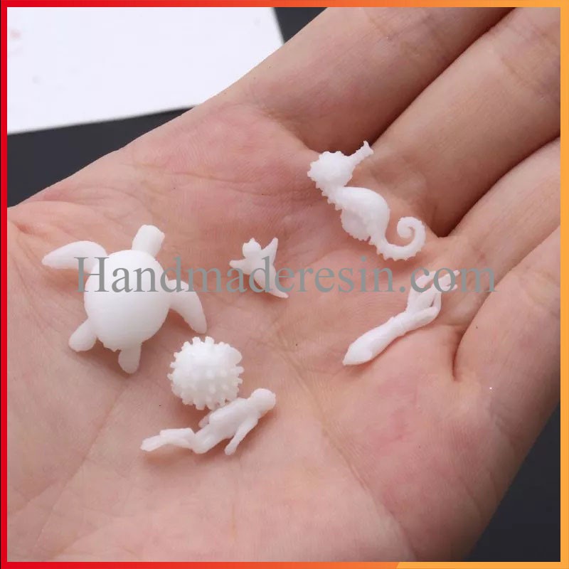 Bộ 6 Mô Hình Mini Trang Trí Resin Cảnh Biển