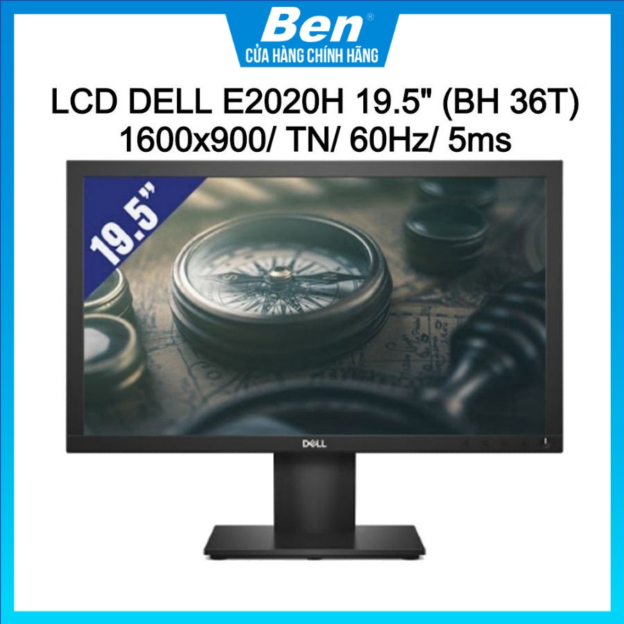 Màn Hình Máy Tính LCD Dell E2020H 19.5 INCH (1600 x 900/TN/60Hz/5 ms) - Bảo hành 36 tháng chính hãng