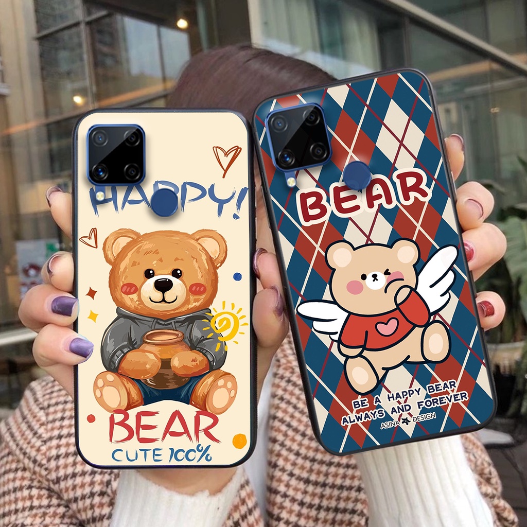 Ốp lưng Realme C12 / Realme C15 / Realme C17 / Realme 7I in hình cute, mẫu chú gấu siêu đẹp- GIÁ RẺ
