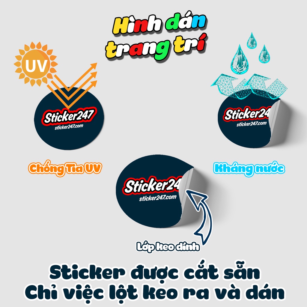 Sticker Meme Chống Nước 🌈𝑭𝒓𝒆𝒆𝒔𝒉𝒊𝒑 Sticker Cheems Dán Mũ Bảo Hiểm, Đàn,