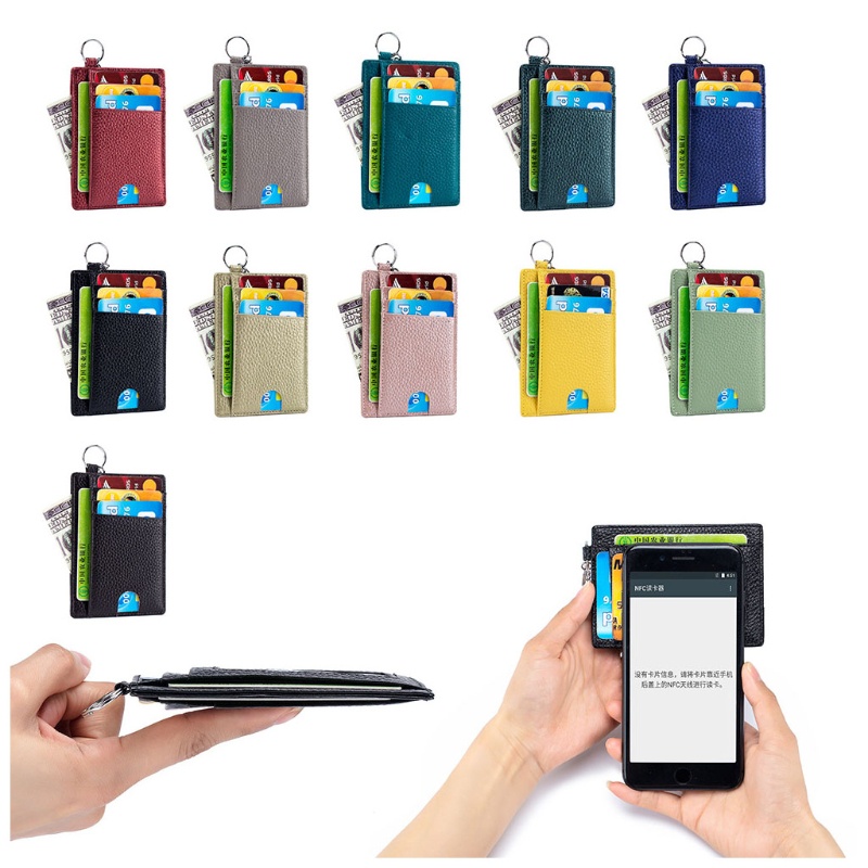 Ví Đựng Thẻ Tín Dụng / Tiền Xu RFID Mỏng