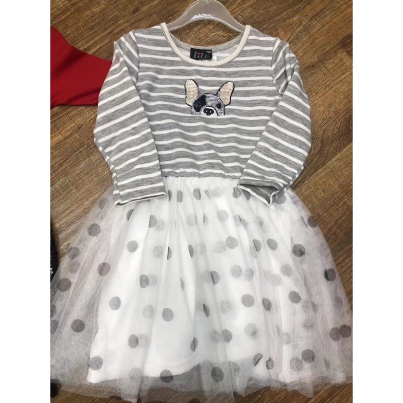 Váy Dài Tay Cotton Chân Voan Dư Xịn Disney