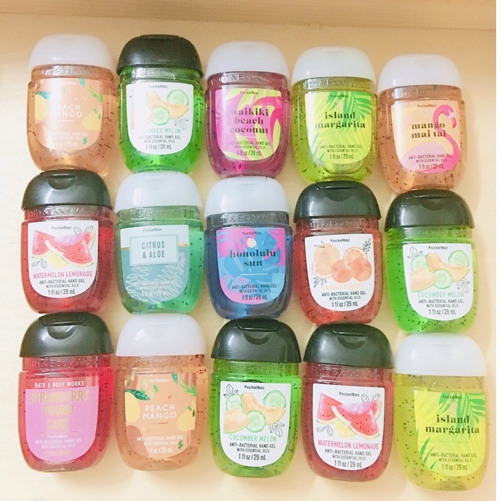 Gel rửa tay khô diệt khuẩn Bath Body Works Pocket Anti-Bacterial Hand Gel 29ml Hàng Mỹ