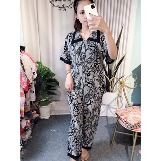 Đồ bộ mặc nhà lụa mango form 65 kí