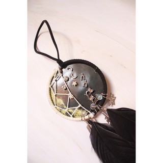 Set khuyên tai Dream catcher đen