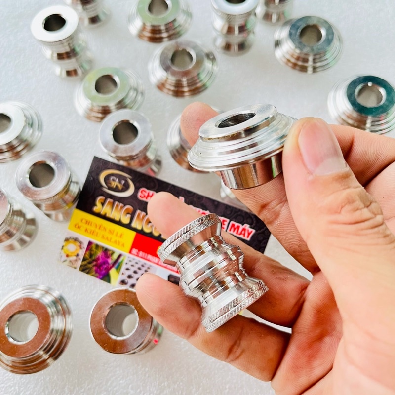 Cục canh bánh xe sirius một cặp trước sau inox 304 gắn như zin