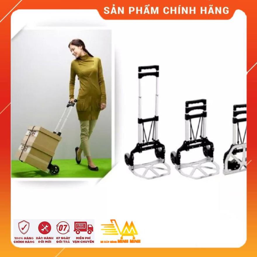 [BH 6th - Clip thật] Xe Đẩy Hàng gấp gọn, Xe Đẩy Hàng 2 Bánh Maxkiwi- Siêu Gọn Siêu Bền, Bỏ Cốp Ô Tô