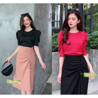 CHÂN VÁY CHỮ A DÂY RÚT SIÊU XINH