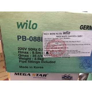 [Hot] MÁY BƠM TĂNG ÁP WILO PB 088EA [Số 1 KV]