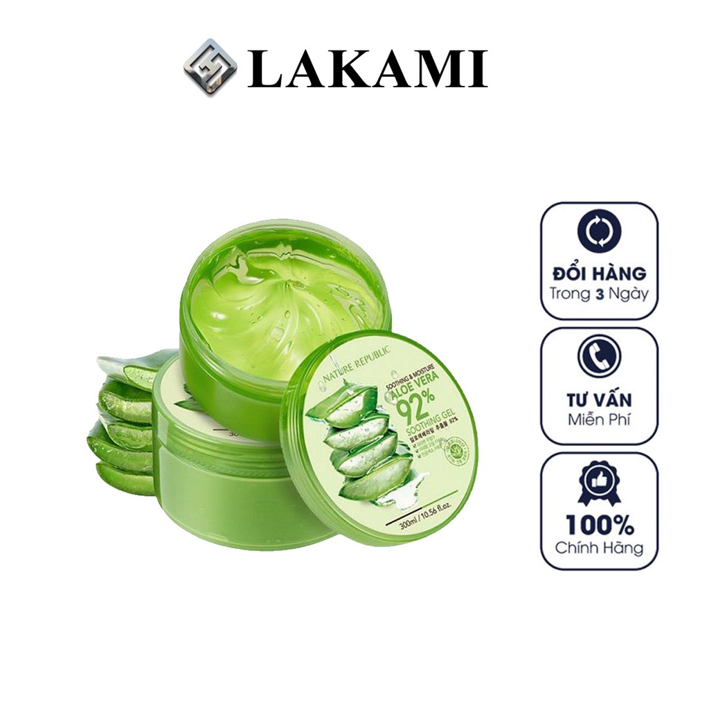 Gel lô hội Nature Republic Aloe Vera 92% Soothing Gel ( lakami.beauty )