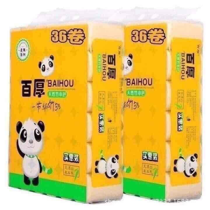 Bịch 36 cuộn giấy vệ sinh gấu trúc siêu dai