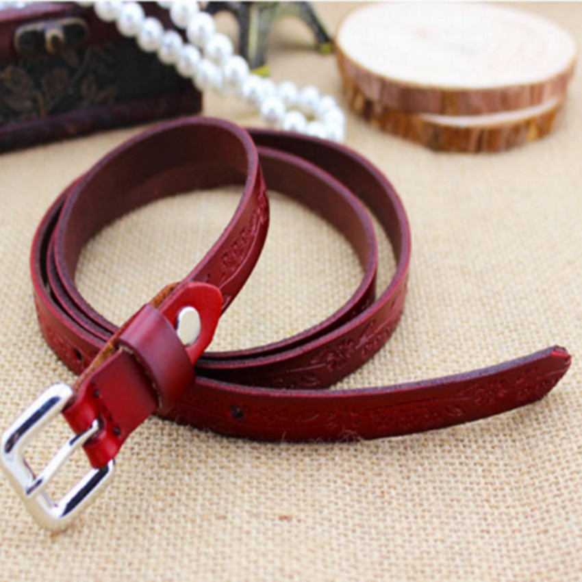 Thắt lưng nữ da thật dập họa tiết Đồ Da Thành Long 203810 Tặng 01 móc khóa hồ lô [SKM] | BigBuy360 - bigbuy360.vn