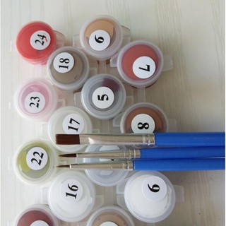 Tranh sơn dầu số hóa bình hoa